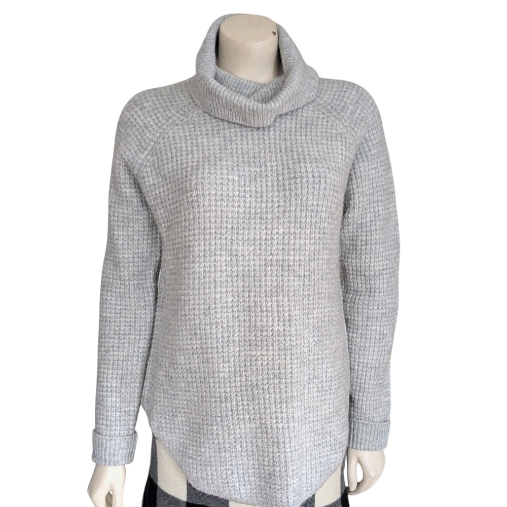 Kuhl Siena Waffle Knit Sweater Light Grey Size XS